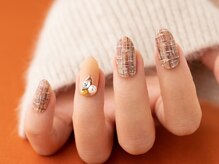 ヴァンネイル(VINGT NAIL nail&eye beauty)/秋色ツイードネイル