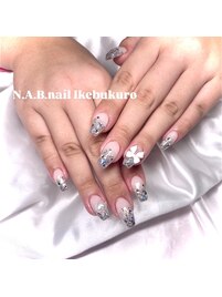 ラメグラデーションネイル