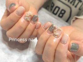 透け感オーロラフラワー