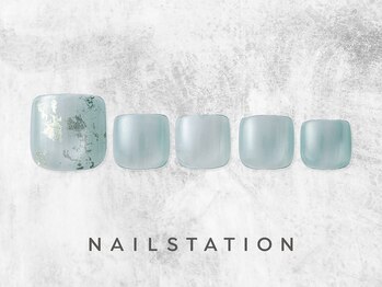 ネイルステーション アトレ吉祥寺店(NAIL STATION)/ミントグリーン／パラジェル