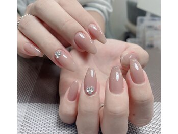 メオネイル(MEO NAIL)/ヌーディーカラー/中野ネイル