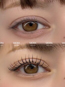 ミオラ(MIORA)の写真/忙しい毎日でも綺麗が続く。目の形とライフスタイルに合わせた速乾×高持続LEDマツエク★