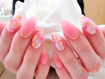 グランチュール(Grantulle)/タイダイ柄ネイル