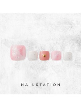 ネイルステーション ルミネ新宿1店(NAIL STATION)/ニュアンスネイル／パラジェル