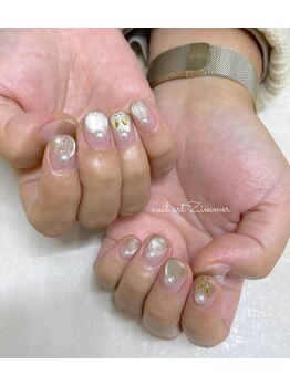 ネイルアート ジマー/クリアニュアンスコース¥6990