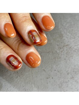 エムネイル(Ｍ)/haruka nail × チェックネイル