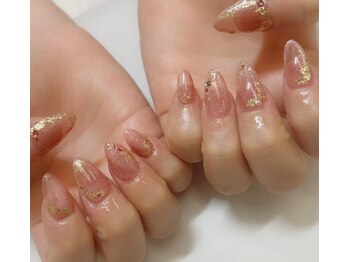 アオヤ(h/n collection AWOYA)/マグネットネイル×金箔