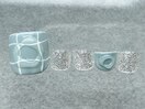 ブルーチェックラメ¥7500