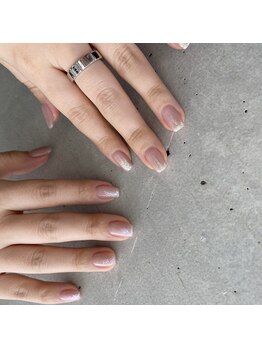 アンダーバーホワイトプラス 南海難波店(_WHITE+)/オーロラ◎ネイル