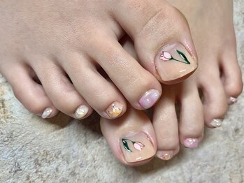 ネイル スタジオ イナンナ(Nail Studio INANNA)/Tulip×Skin Color♪