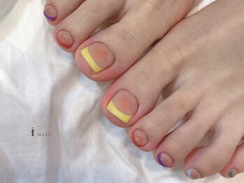 アイネイルズ 四条河原町店(I-nails)/クレヨンフレンチ￥7500～12500