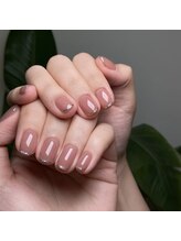 クイーンズビューティーサロン 新宿本店(Queen's beauty salon)/ケア込み ガラスフレンチ