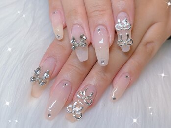 ノレネイル(nore nail)/シンプルリボンネイル