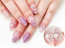 ネイルコレクション ピンク(Nail Collection Pink)/ジェル定額￥7990コース☆ハート