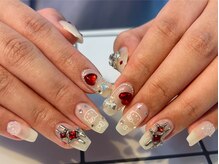 ワンホン/韓国定額Mコース＜ワンホン/パラジェル/フィルイン/長さだし/学割U24/ネイル/オフのみ/長さ出し＞