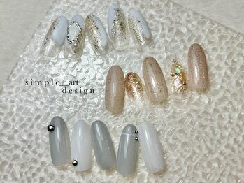 シャルモン(charmant)の写真/シンプルだけどアートも楽しめるデザイン多数◎デザインに制限がある方でも楽しめます！<エアジェル導入店>