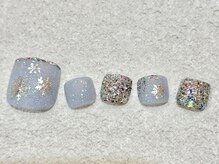 ネイルサロン ロゼプリュム/キラキラ雪の結晶