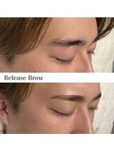 リリースブロウ(Release Brow)/眉wax+PERM+間引き+CUT+仕上げ