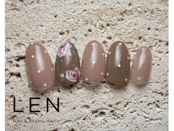 レン(LEN.)/手描きフラワー【B】