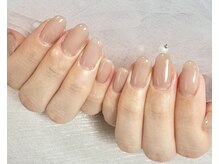 ブーケ(Bouquet)/ベージュで大人ネイル◎