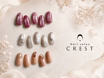 クレスト(CREST)の写真/上品シンプル～季節感デザインまで◎店内サンプルから選べるネイル♪[ワンカラー/シンプルネイル]