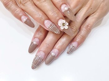 ネイルコレクション ピンク(Nail Collection Pink)/ジェル定額￥8990/３Ｄフラワー