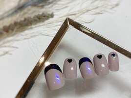 ホロハート光沢ミラーフレンチ！