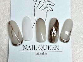 大理石ミラーネイル¥8800