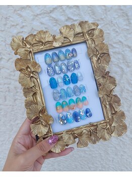 クリーム(CREAM)/blueネイル