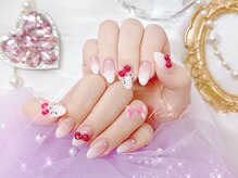 ワンホンネイル 新宿(Rumi Nail)/カラーグラデーション/キティ