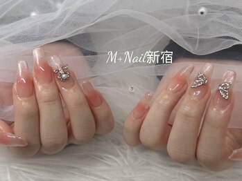 エムプラスネイル 新宿(M+Nail)/長さ出し★持ち込み