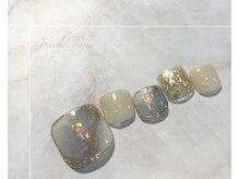 トゥーシェネイルズ(Touche'nails)/大理石フットネイル