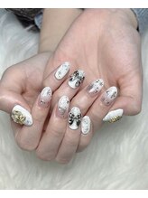 ハイビューティー 渋谷(Hi Beauty)/長さだし チェックネイル