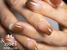 ブラウン カフェオレネイル