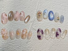 モーヴ(MOV)/手描きのフラワーアート