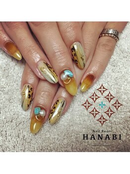 ネイルルーム ハナビ(NailRoomHANABI)/オトナヒョウ柄ネイル