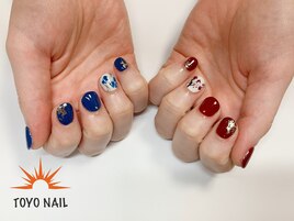 水墨画風ネイル☆