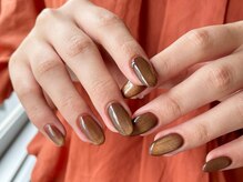 アイネイルズ 梅田店(I nails)/ブラウンマグネットカラー¥6700