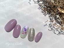 ヴィガー アンド ルックス 白金 目黒(Vigor&Looks)/シンプル　ラベンダー　ラメ