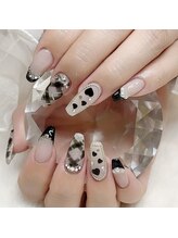 メル バイ ウィリートーキョー(MELL by wellytokyo)/チェックネイル　ワンホン