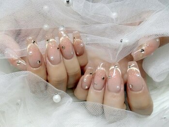 ネイルサロンフォーユー(for u)の写真/【スカルプ(アクリル)】クリア10本￥8800+お好きなジェルメニュー選択で自分好みのデザインに☆