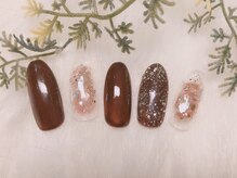 トータルビューティーローズ(Rose)/ブラウンチークニュアンスネイル