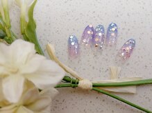 ネイルサロン&スクール ジーナ(GINA)/夜明け前　グラデホロネイル