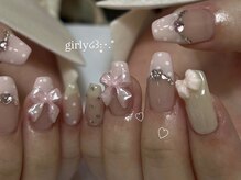 アイ ネイルズ 天神店(I nails)/girly dot ￥650０～