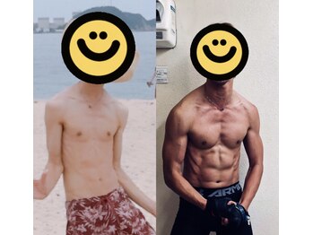 エムビーエルフィットネス 本陣亀島店(MBL.fitness)の写真/メンズ向け『脱・細身』の筋力アップで肉体改造！細マッチョ体型に目指したい方向けのトレーニングプラン◎