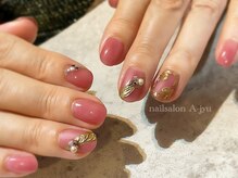 ネイルサロン アージュ(Nail Salon A jyu)/スモーキーピンクネイル
