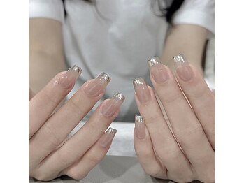 クイーンズビューティーサロン 歌舞伎町店(Queen's beauty salon)/ケア込みガラスフレンチ