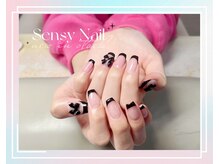 センシー ネイル スタジオ(Sensy Nail Studio)/人気のBLACKフレンチ