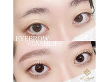 アリュージョン 上大岡店/眉スタイリング×まつげパーマ