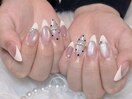 フレンチ、マグネットネイル